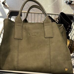 Lucky Brand Olive green Tote Bag